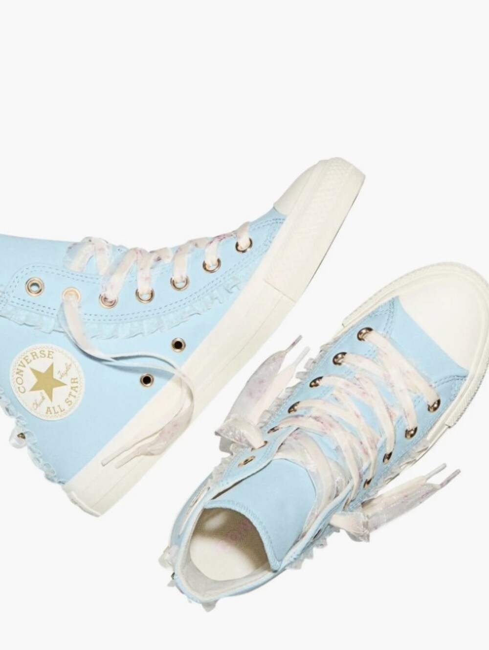 Converse Chuck Taylor All Star Fancy Floral High Top Sneaker- Light Blue